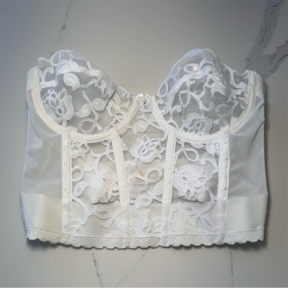 Vintage Victoria’s Secret White Lace Corset